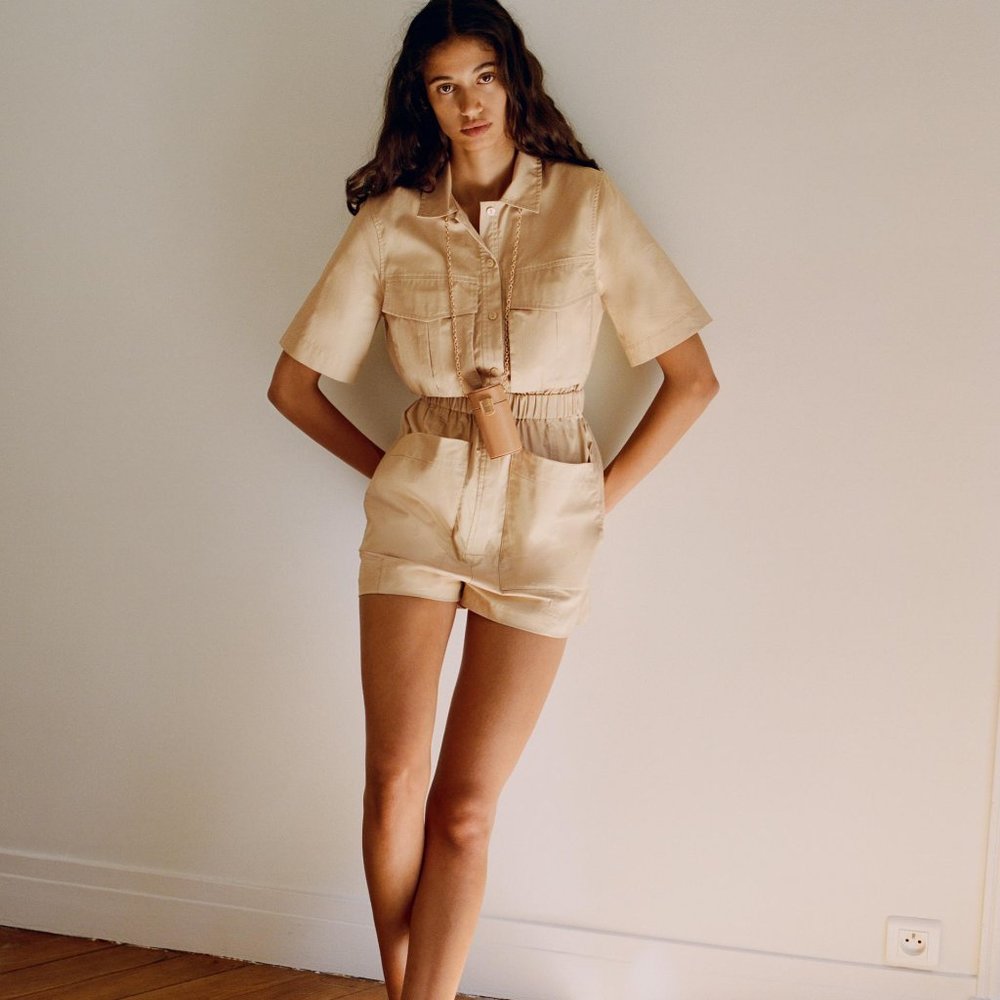 ZARA SHORT JUMPSUIT WITH POCKETS TRF